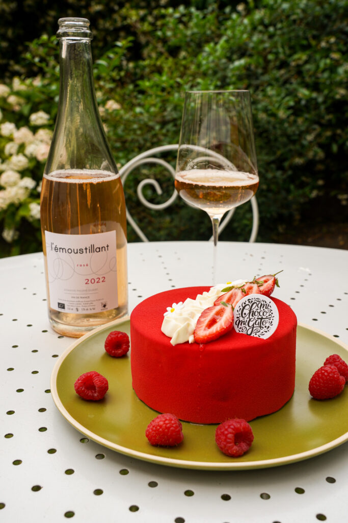 accord emoustillant rose 2022 verre fraisier jardin Emoustillant Rosé