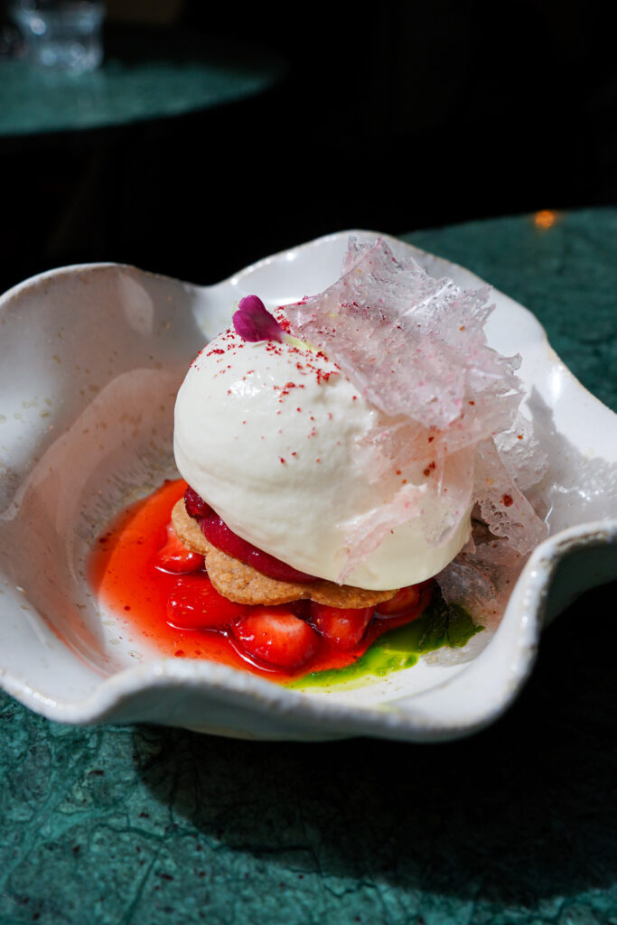 baillotte dessert fraises restaurant baillotte
