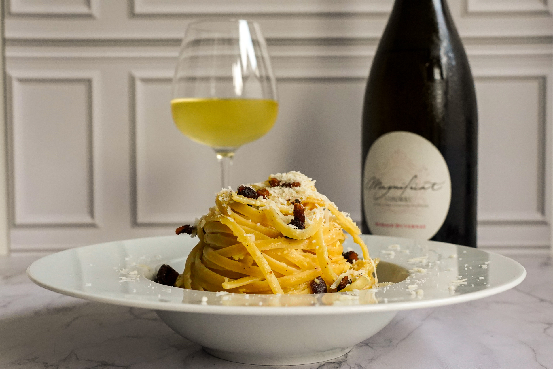 carbonara condrieu accord romain duvernay