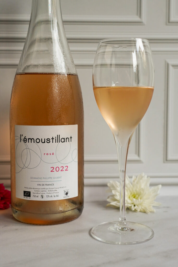 emoustillant rose 2022 verre tulipe Emoustillant Rosé