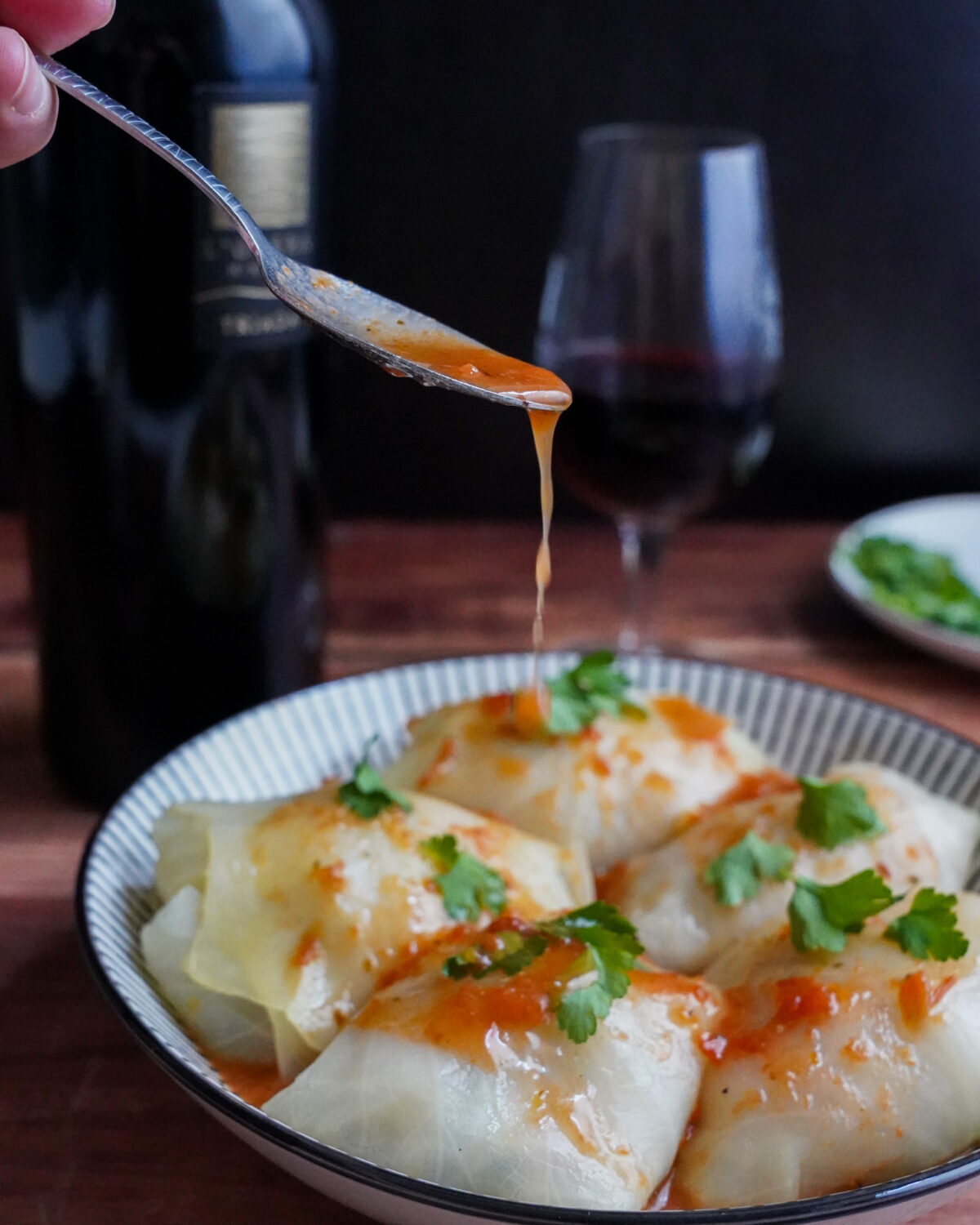 Golabki chou farci polonais sauce