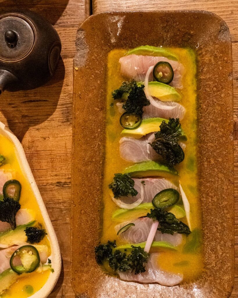 carpaccio poisson menu degustation restaurant far nomo