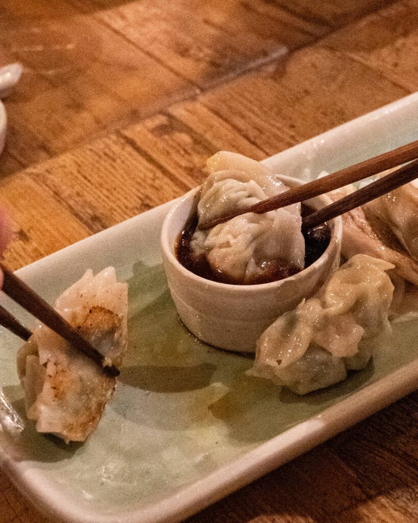 gyozas boeuf crevette restaurant far nomo