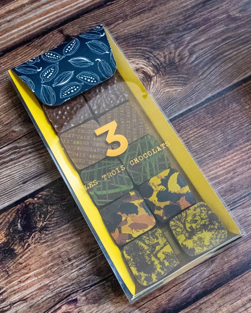 les 3 chocolats paques packaging chocolateries à Paris