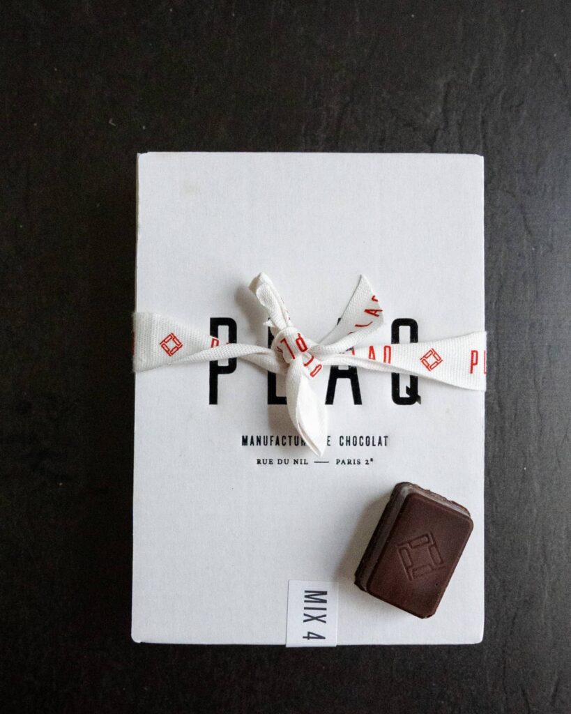 plaq chocolats boite chocolateries à Paris
