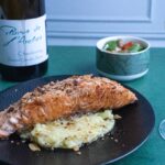 Accord Domaine Chevalier Métrat saumon purée mesclun
