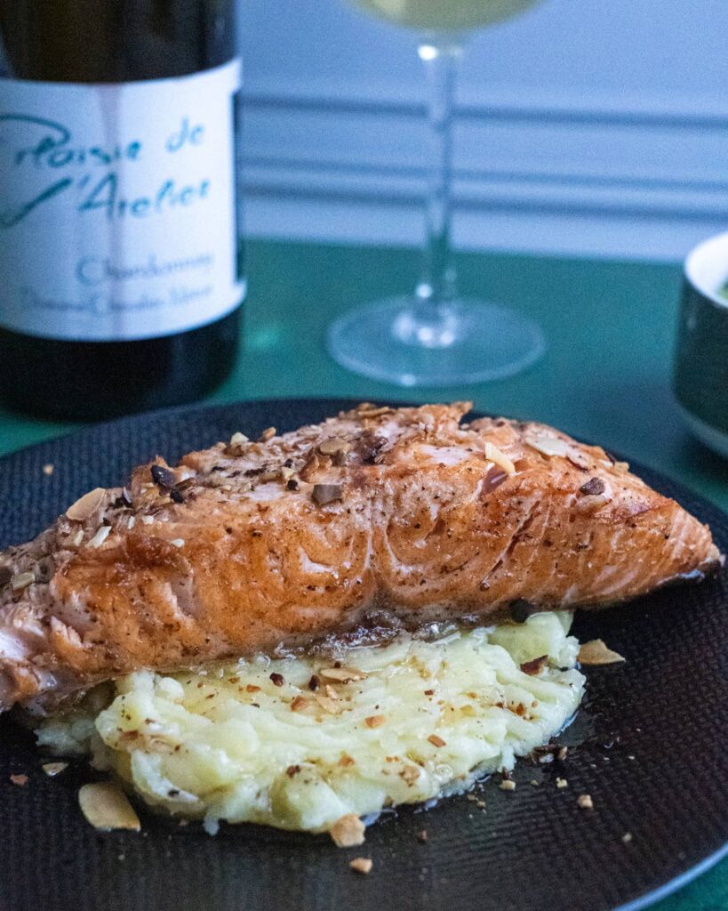 accord saumon puree Domaine Chevalier-Métrat