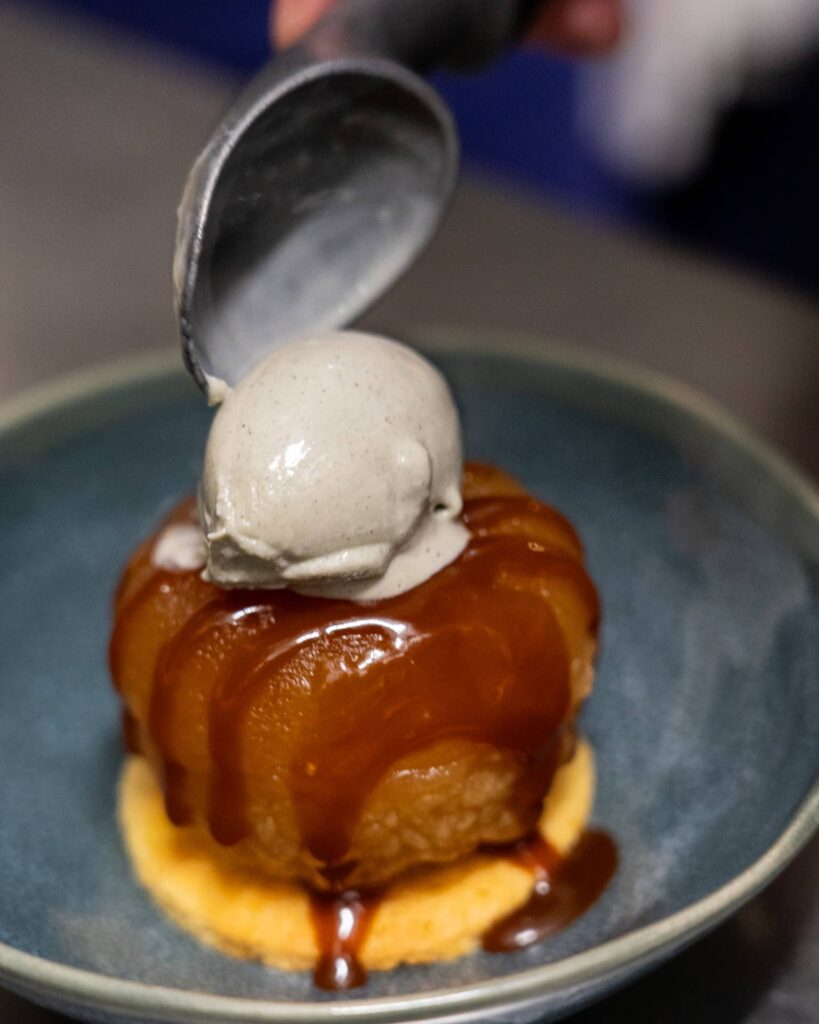 pomme dressage glace restaurant ripaille