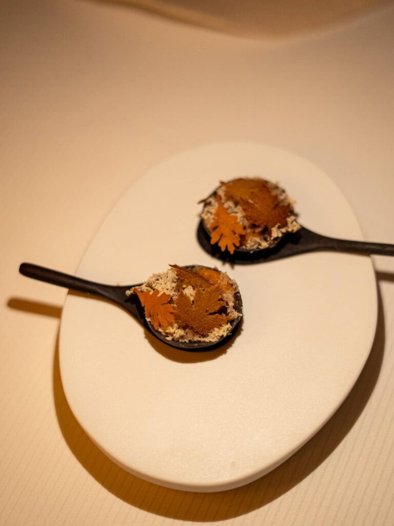 mise en bouche chataigne courge emmanuel renaut